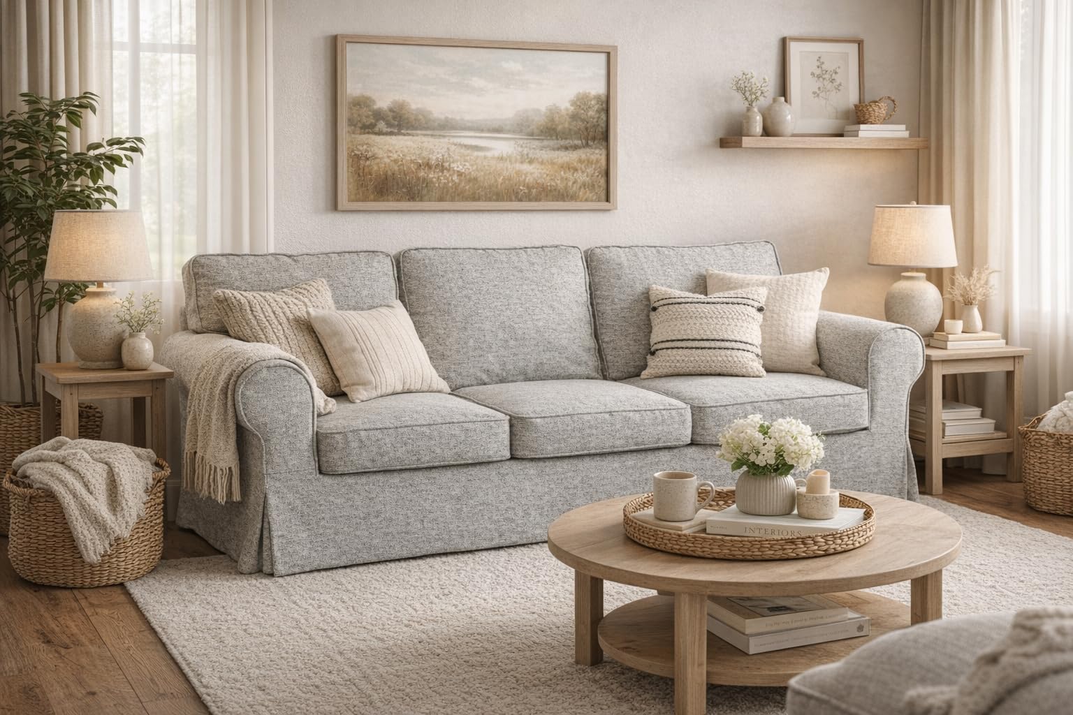 Amazon｜ポリエステル亜麻Ektorpソファカバー交換用は、IKEA Ektorp